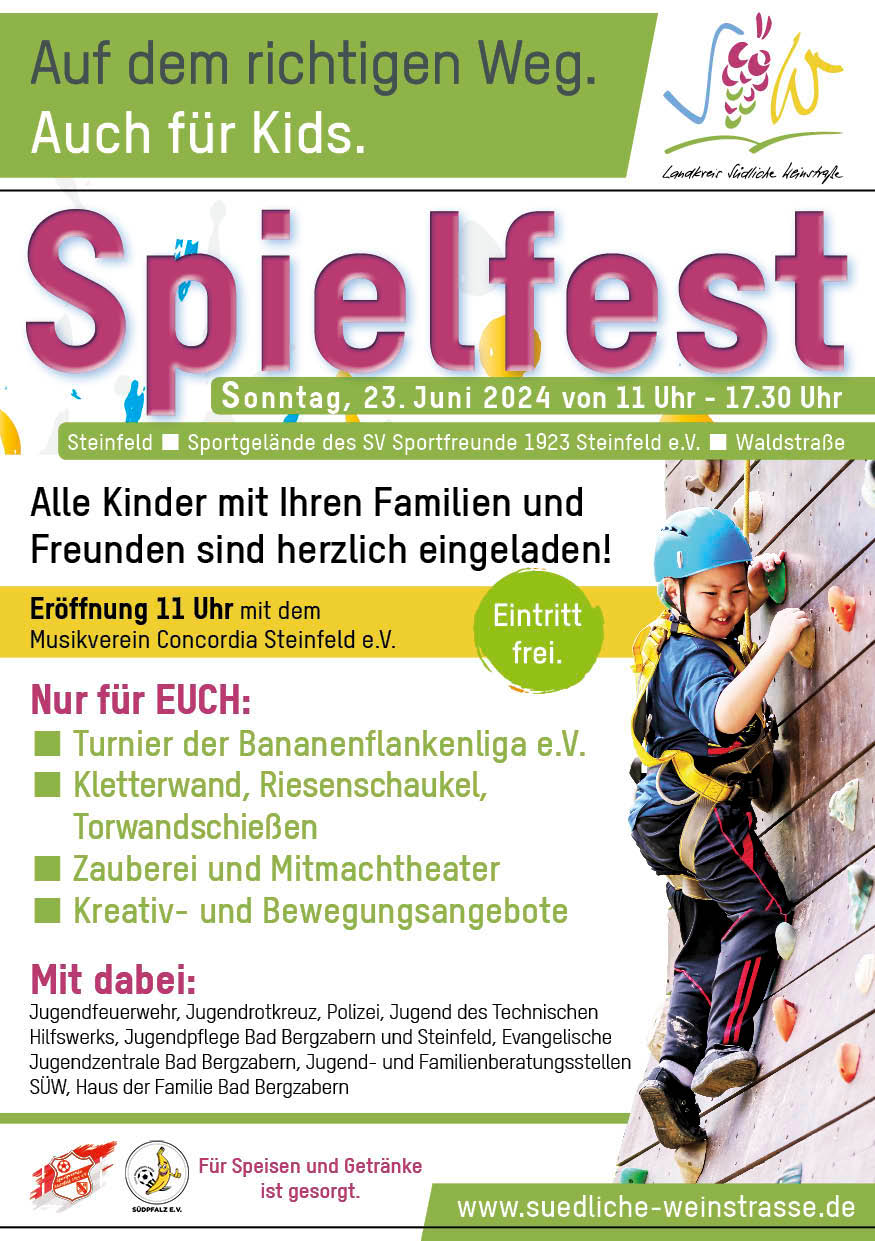 Flyer für das Spielfest