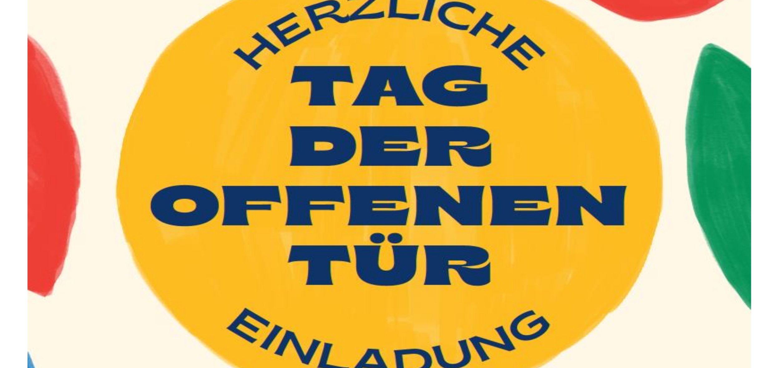 Einladungsflyer zum Tag der offenen Tür am 7. Juni