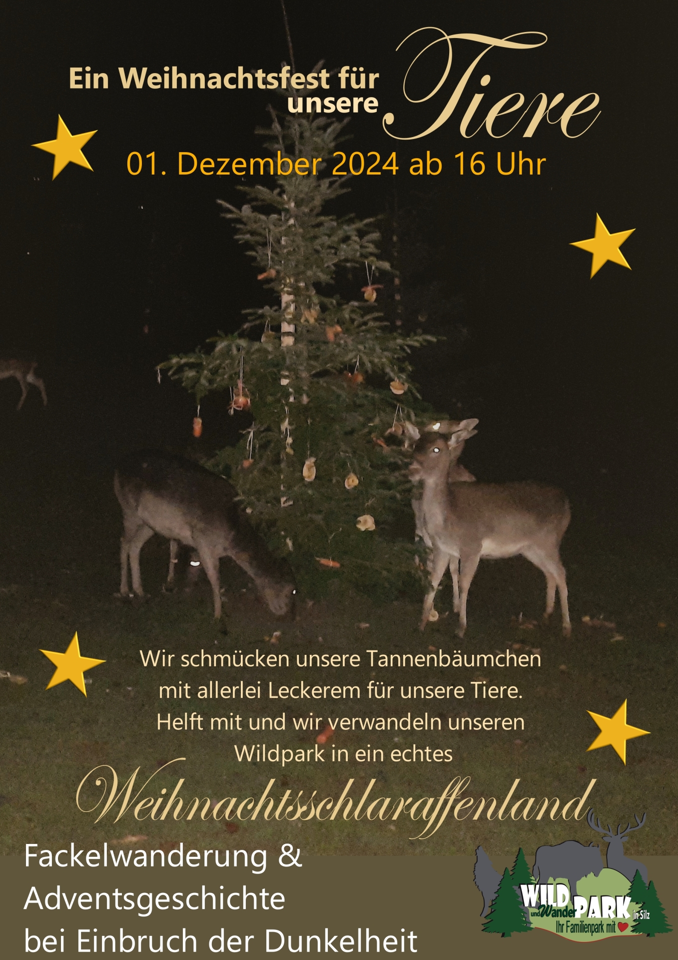 Flyer Tierischer Wildadvent.