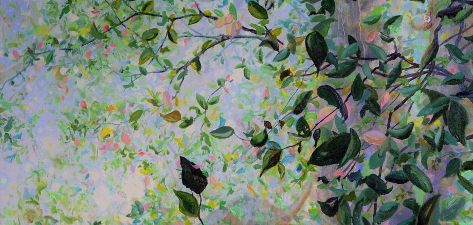 „Magic: The Gunung Leuser Skylight“, Öl auf Leinwand, 50x70cm. Foto: Gratzfeld „Magic: The Gunung Leuser Skylight“, Öl auf Leinwand, 50x70cm. Foto: Gratzfeld