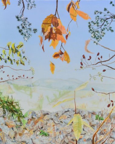 Pfälzer Wald Winter Skylight: „Peace on Earth“, Öl auf Leinwand, 110x90cm. Foto: Gratzfeld