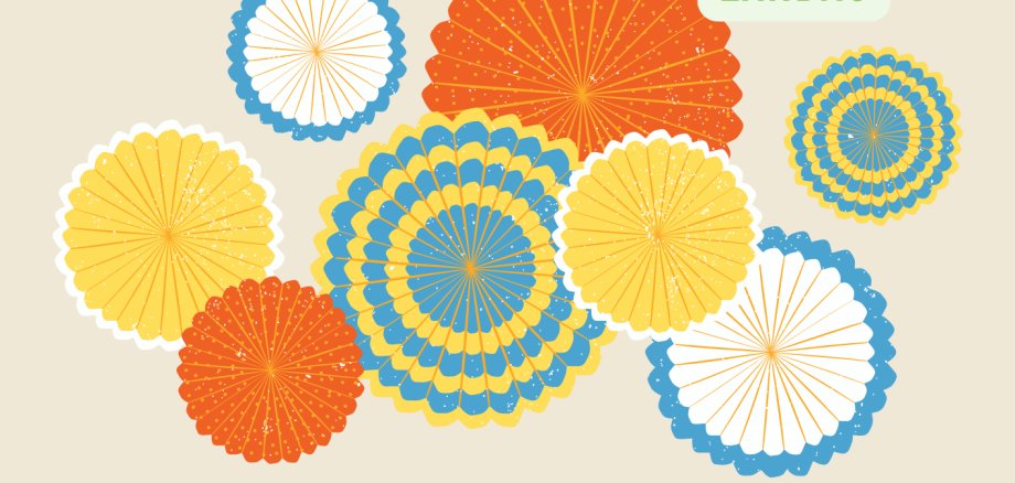 Am Donnerstag, 27. August, lädt das Netzwerk Familienbildung LD-SÜW um 18 Uhr zum Sommerstammtisch ins Palmers im Landauer Schillerpark ein. Grafik: Stadt Landau Plakat mit Aufschrift Sommerstammtisch.