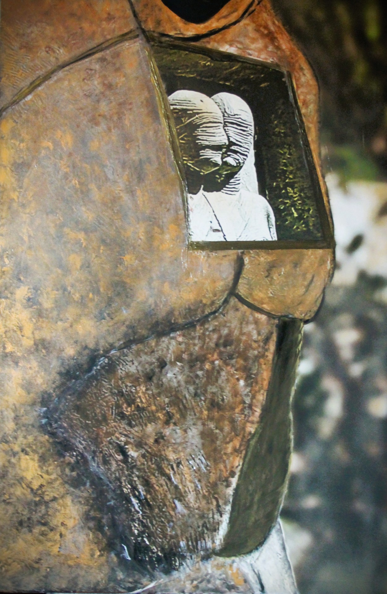 „Inside out“ von Vera Allmann-Stübinger (2005): In dem Kunst-Fotografie-Exponat vereinigen sich Fotografie und Malerei in einer Verfremdung zwischen Belichtung und Farbe. Bild: Vera Allmann-Stübinger