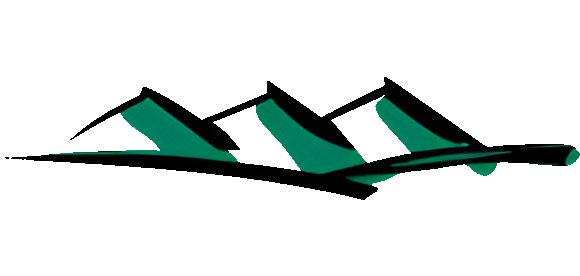 Logo des Evangelischen Trifels-Gymnasiums Annweiler. Grafik: ETGA Logo des Evangelischen Trifels-Gymnasiums Annweiler mit stilisierten grünen Bergen auf schwarzer Linie.