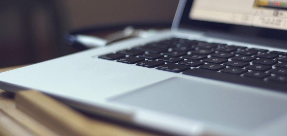 Nahaufnahme eines Notebooks.