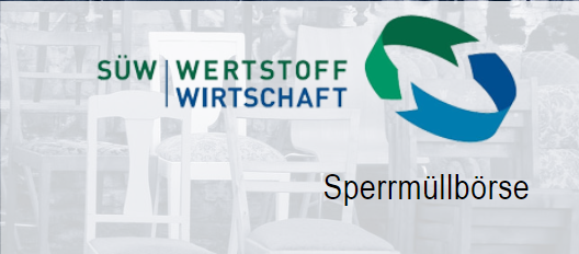 Sperrmüllbörse Foto: KV SÜW Sperrmüllbörse mit Logo des EWW.